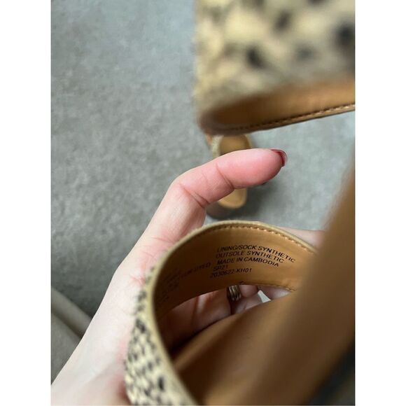 J.Crew Calf Hair Low Block-Heel Scandals Black Tan Leopard 5.5 - Picture 11 of 12